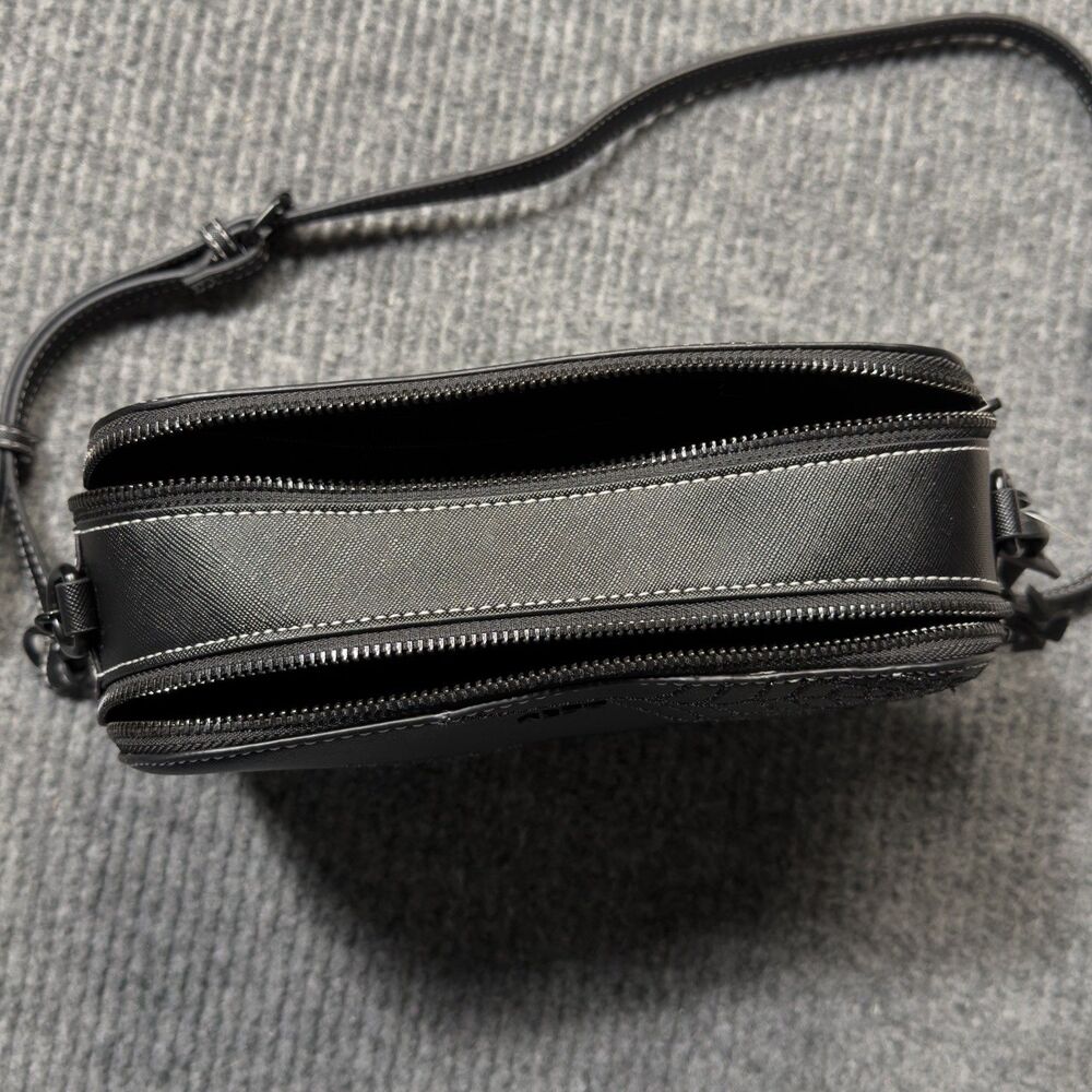 Aldo Black Silver Spider Web Purse Crossbody Bag Spider Charm Halloween Goth NEW - Picture 5 of 12